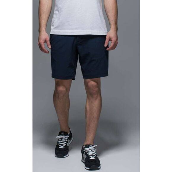 Mens Lululemon ABC Short 9" Navy Blue Size 38 - Picture 1 of 5